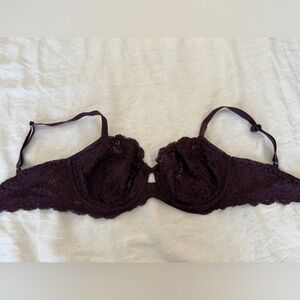 Victoria's Secret Lace Underwire Bra - Deep Purple